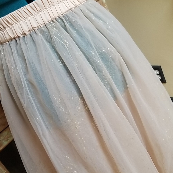 Forever 21 Sheer Glittery Maxi Skirt - SZ S - Picture 6 of 6